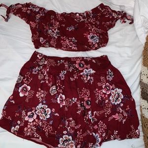 Floral Top and Short Set